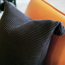 Load image into Gallery viewer, Textured Ribbed Pillow Cover with Tassels