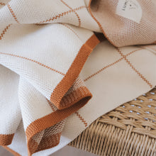 Load image into Gallery viewer, Modern Large Grid Design Cotton Throw Blanket