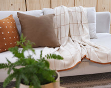 Load image into Gallery viewer, Modern Large Grid Design Cotton Throw Blanket