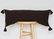 Load image into Gallery viewer, Ribbed Lumbar Pillow Cover with Tassels
