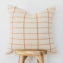 Load image into Gallery viewer, Modern Grid Pillow Cover (Burnt Orange)