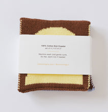 Load image into Gallery viewer, Cotton Knit Coasters Set of 4 | Geometric & Patterned