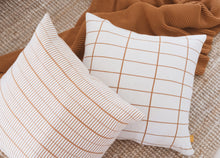Load image into Gallery viewer, Modern Grid Pillow Cover (Burnt Orange)