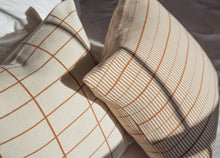 Load image into Gallery viewer, Modern Grid Pillow Cover (Burnt Orange)