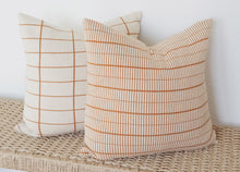 Load image into Gallery viewer, Modern Grid Pillow Cover (Burnt Orange)