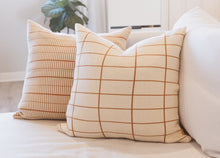 Load image into Gallery viewer, Modern Grid Pillow Cover (Burnt Orange)