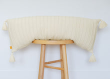 Load image into Gallery viewer, Ribbed Lumbar Pillow Cover with Tassels 14x36