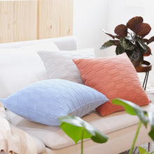 Load image into Gallery viewer, Textured Check Pillow Cover