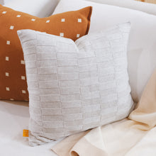Load image into Gallery viewer, Textured Check Pillow Cover