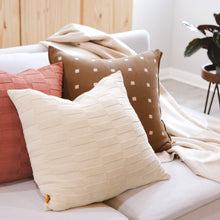 Load image into Gallery viewer, Textured Check Pillow Cover