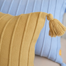 Load image into Gallery viewer, Ribbed Lumbar Pillow Cover with Tassels 14x22