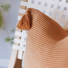 Load image into Gallery viewer, Textured Ribbed Pillow Cover with Tassels