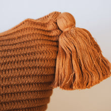 Load image into Gallery viewer, Textured Ribbed Pillow Cover with Tassels