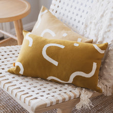 Load image into Gallery viewer, Abstract Squiggle Lumbar Pillow Cover