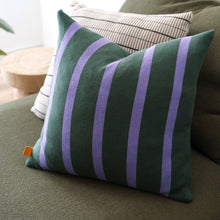 Load image into Gallery viewer, Bold Vertical Stripe Cotton Knit Pillow Cover
