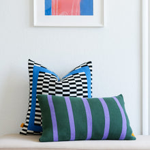 Load image into Gallery viewer, Bold Vertical Stripe Cotton Knit Pillow Cover
