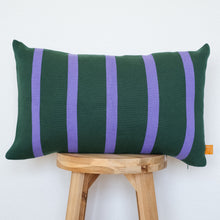 Load image into Gallery viewer, Bold Vertical Stripe Cotton Knit Pillow Cover
