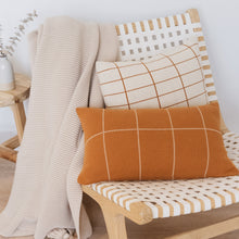 Load image into Gallery viewer, Modern Grid Lumbar Pillow
