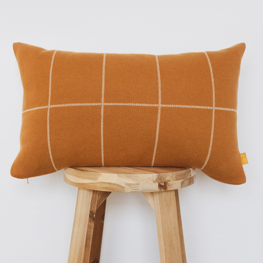Modern Grid Lumbar Pillow