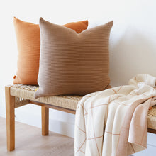 Load image into Gallery viewer, Textured Ribbed Pillow Cover
