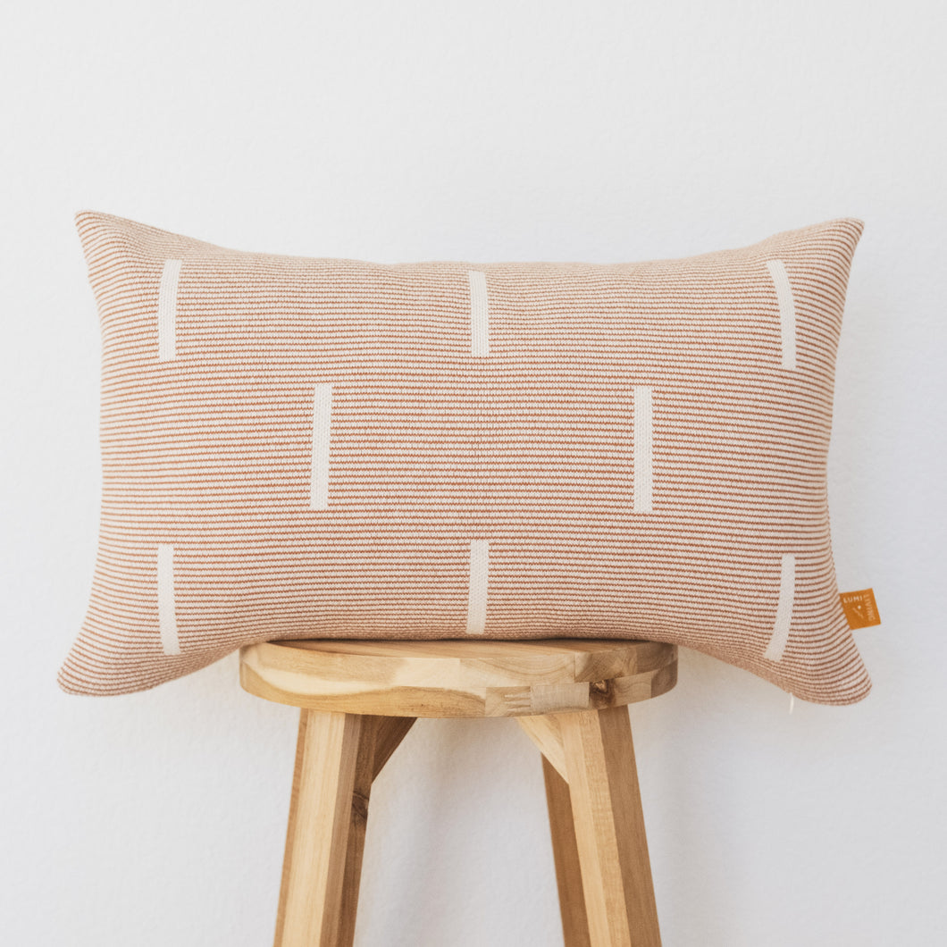 Thick Dashed Lines Throw Pillow Cover