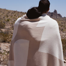 Load image into Gallery viewer, Abstract Shapes Cotton Throw Blanket (Neutral &amp; Cream)
